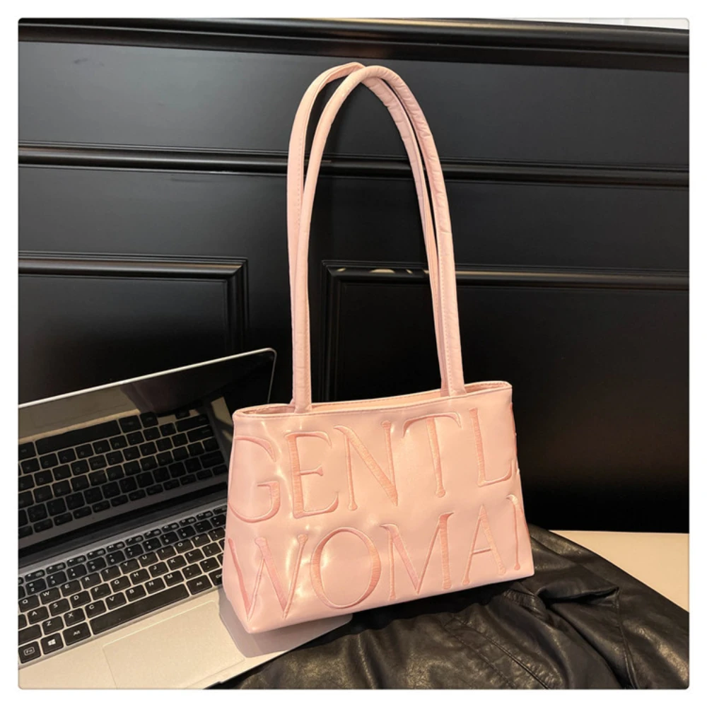 Trend Niche Design Ballet Style Letter Embroidery Shoulder Bag Fashion Versatile Solid Color Casual Armpit Bag For Women
Trend Niche Design Ballet Style Letter Embroidery Shoulder Bag Fashion Versatile Solid Color Casual Armpit Bag For Women