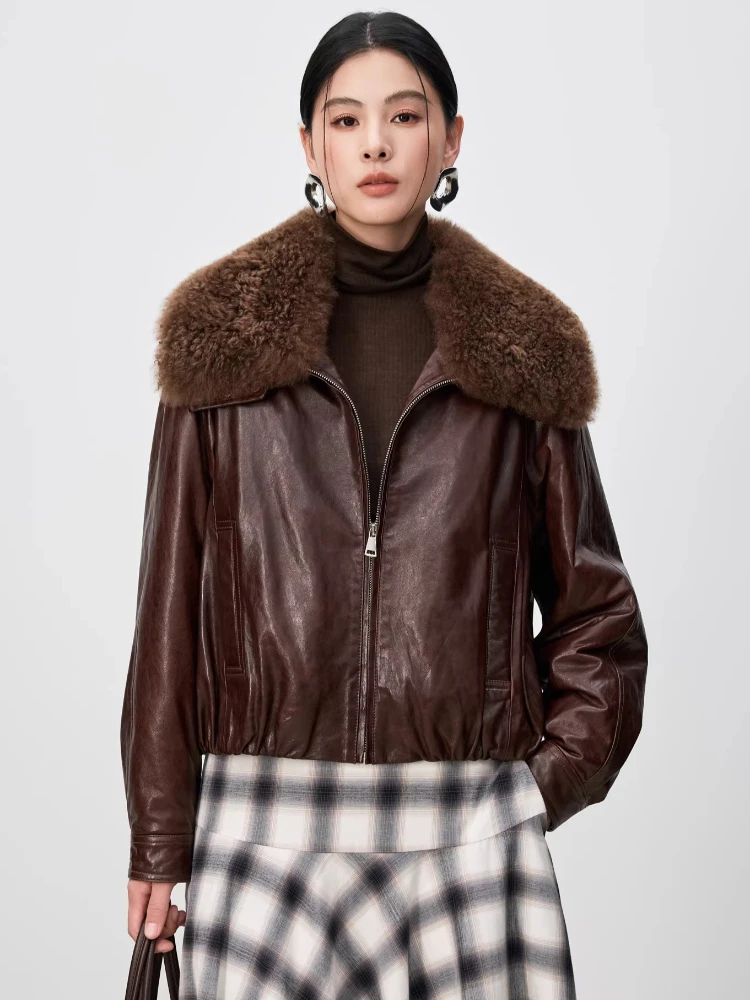 Short Winter Genuine Leather Goose Down Jackets for Women 2026 High-end Simple Natural Cashmere Collar Real Sheepskin Down Coat
Short Winter Genuine Leather Goose Down Jackets for Women 2026 High-end Simple Natural Cashmere Collar Real Sheepskin Down Coat