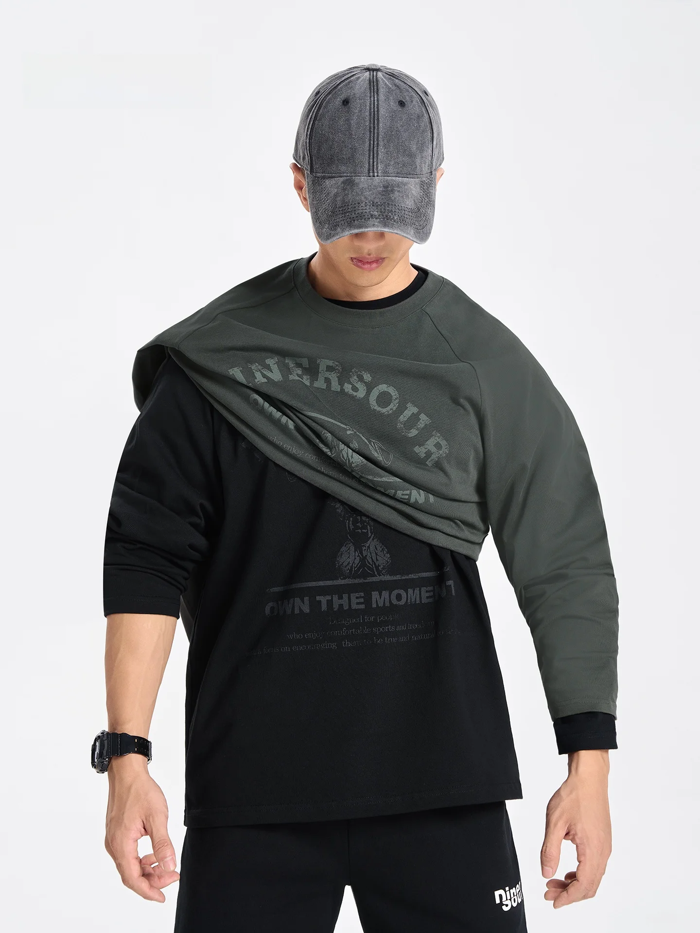 Early Autumn Spor Men's Long Sve Cotton T-irt Fitn Training Casual Loose Retro Sle Breathable round Ne Tee
Early Autumn Spor Men's Long Sve Cotton T-irt Fitn Training Casual Loose Retro Sle Breathable round Ne Tee