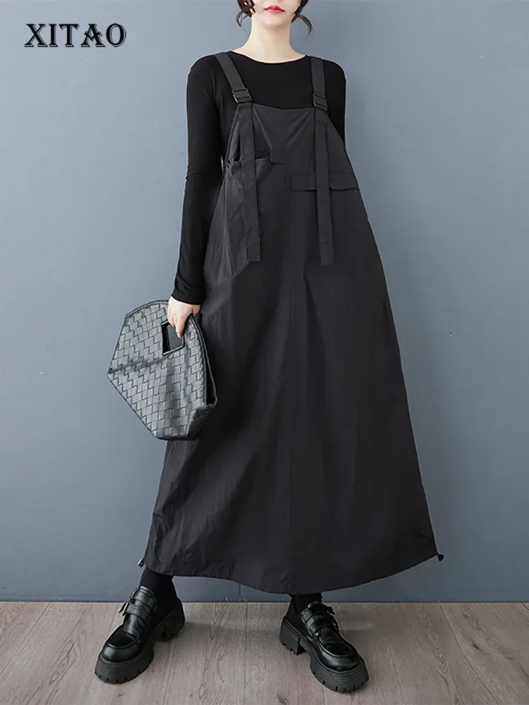 XITAO Straps Drawstring Buckle A-line Dress Solid Color Casual Slim Ankle-length O-neck Sleeveless Spring Women Dress GMM1219
XITAO Straps Drawstring Buckle A-line Dress Solid Color Casual Slim Ankle-length O-neck Sleeveless Spring Women Dress GMM1219