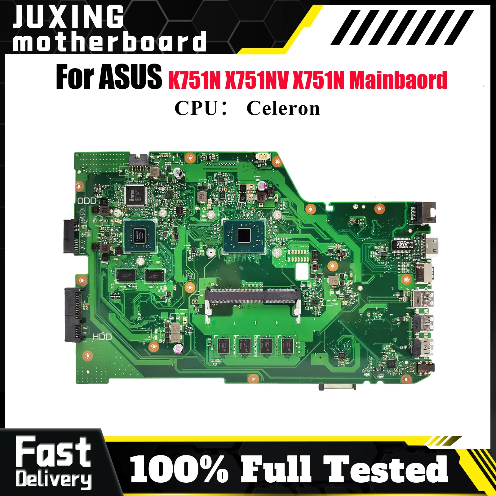 Материнская плата для ноутбука X751NV для ASUS VivoBook K751N X751NV X751NC X751N, материнская плата для ноутбука с процессором Celeron, ОК, быстрая доставка
Материнская плата для ноутбука X751NV для ASUS VivoBook K751N X751NV X751NC X751N, материнская плата для ноутбука с процессором Celeron, ОК, быстрая доставка