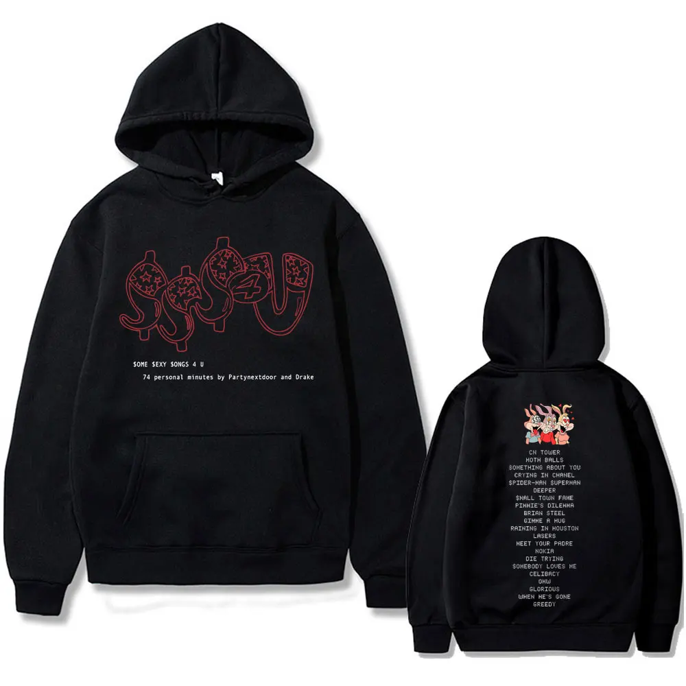 Rapper PARTYNEXTDOOR & Drake Some Sexy Songs 4 U SSS4U Album 2025 Merch Hoodie Men Women Fashion Hip Hop Oversized Sweatshirt
Rapper PARTYNEXTDOOR & Drake Some Sexy Songs 4 U SSS4U Album 2025 Merch Hoodie Men Women Fashion Hip Hop Oversized Sweatshirt