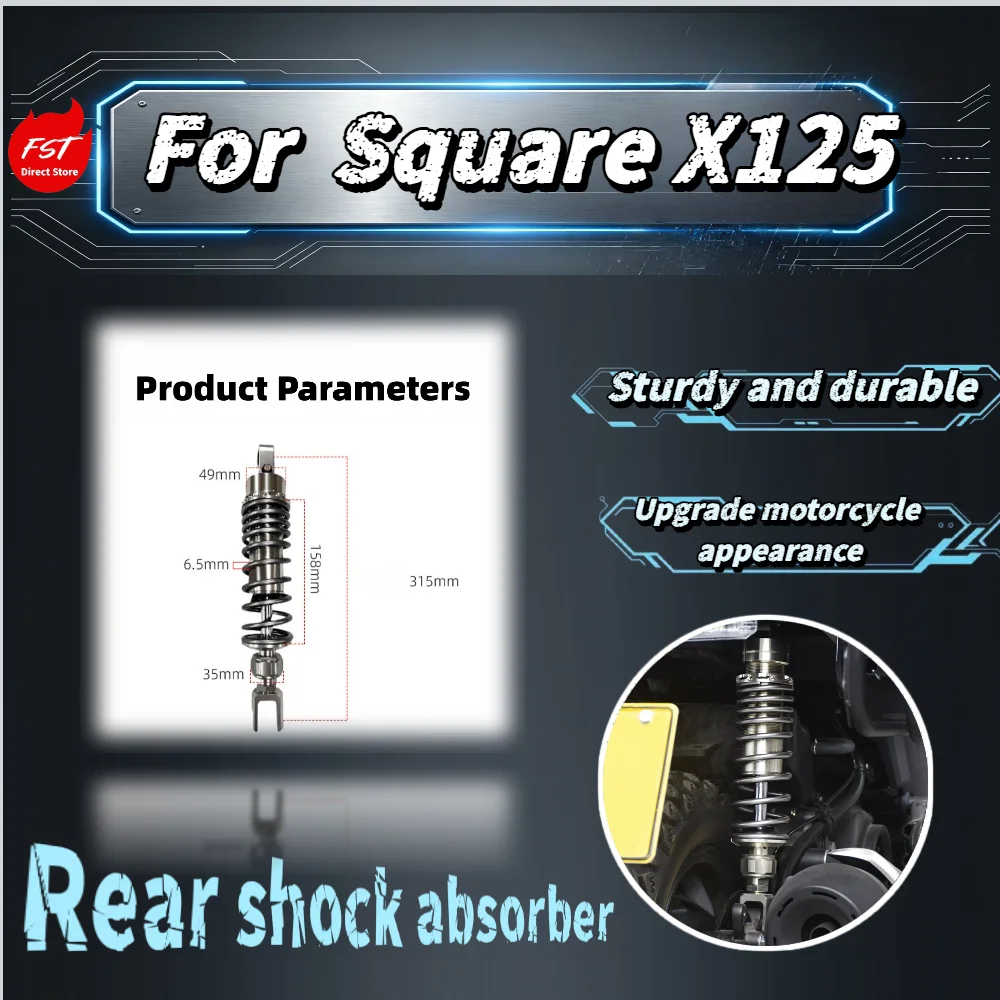 For Square X125 Adjustable Spring Rear Shock Absorber Damping Preload Suspension Modified Motorcycle Scooter Accessories
For Square X125 Adjustable Spring Rear Shock Absorber Damping Preload Suspension Modified Motorcycle Scooter Accessories