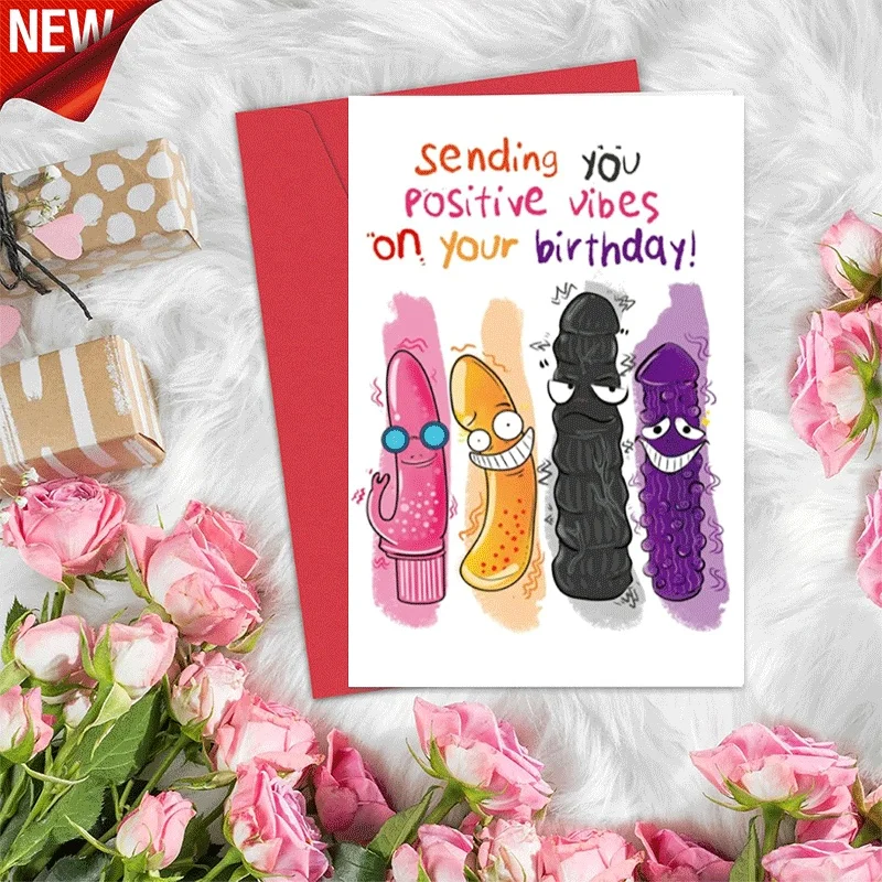 Birthday Greeting Card, Funny Positive Vibes Themed Card, Humorous Novelty Birthday Card for Adults
Birthday Greeting Card, Funny Positive Vibes Themed Card, Humorous Novelty Birthday Card for Adults