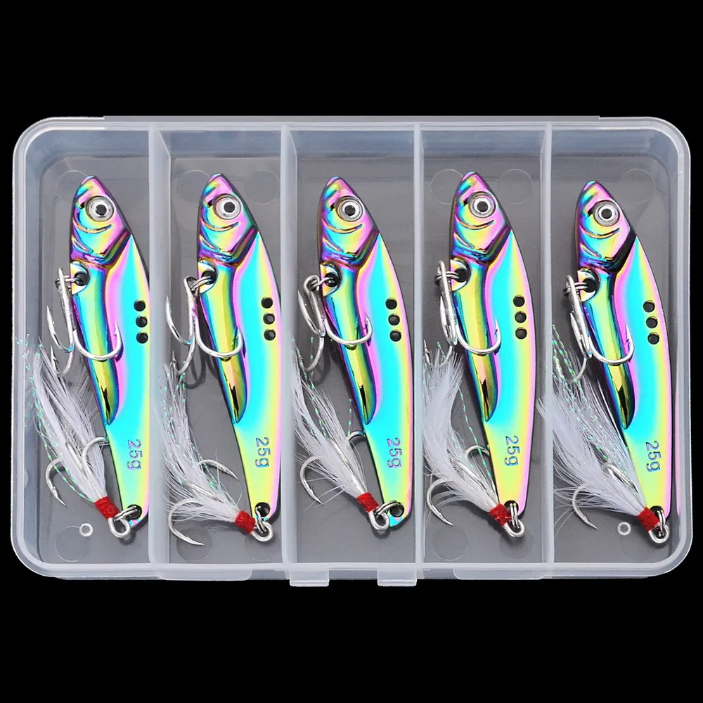 Colorful VIB Metal Lure Long Cast Full Swimming Layer Vibrating Bionic Bait With PP Box Set Fishing Tackle
Colorful VIB Metal Lure Long Cast Full Swimming Layer Vibrating Bionic Bait With PP Box Set Fishing Tackle