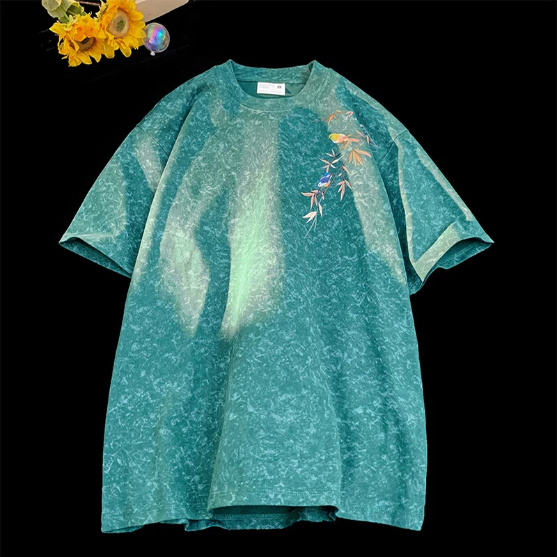 Trendy Summer New Men and Women Versatile T-shirt Asian Style Pattern Printed T-shirt Casual Loose Round Neck Short Sleeve Tops
Trendy Summer New Men and Women Versatile T-shirt Asian Style Pattern Printed T-shirt Casual Loose Round Neck Short Sleeve Tops