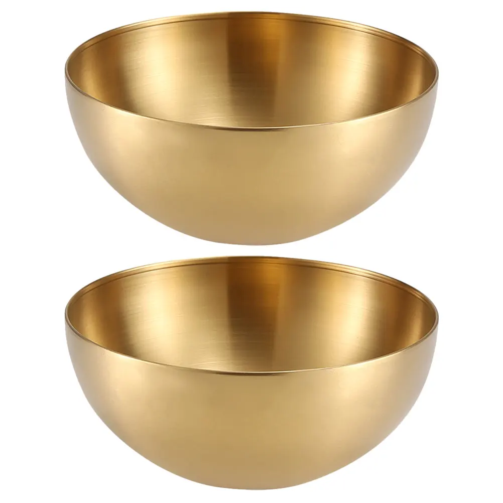 2 Pcs Stainless Steel Salad Bowl Large Pasta Mixing Sides Serving Bowls Noodle Kitchen Fruit Dessert Snack Reusable
2 Pcs Stainless Steel Salad Bowl Large Pasta Mixing Sides Serving Bowls Noodle Kitchen Fruit Dessert Snack Reusable