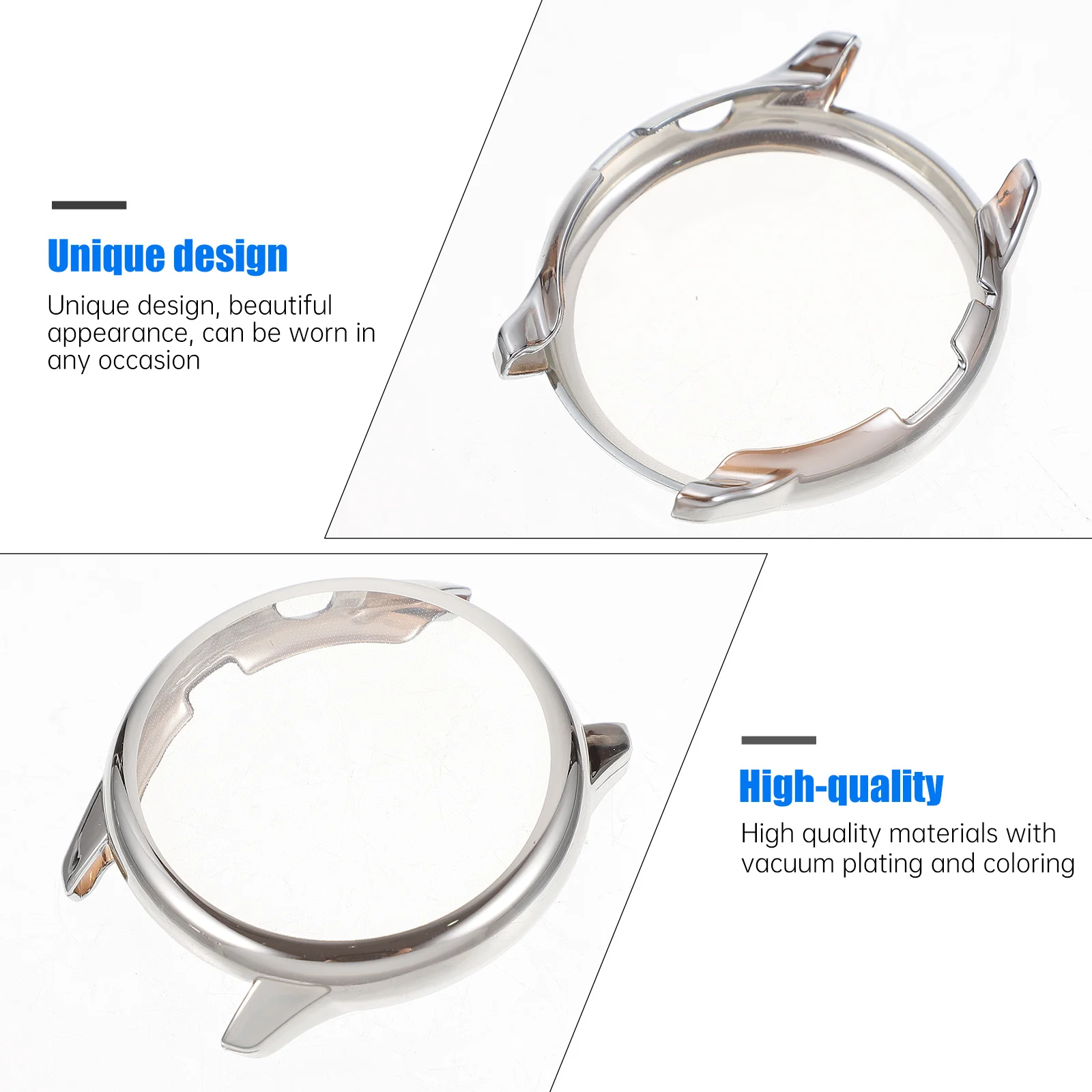 3Pcs Watch Protective Cases Full Cover Tpu Shells Durable Scratch Resistant Compatible for Gtr Accessories Watch Shell