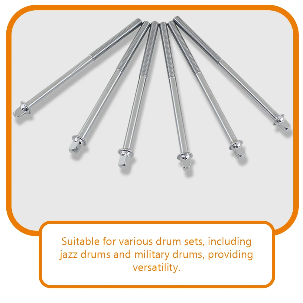 6 Pcs Percussion Screws Jazz Drum Tension Rods Accessories Hardware Snare Lugs Mounting Kit
6 Pcs Percussion Screws Jazz Drum Tension Rods Accessories Hardware Snare Lugs Mounting Kit
