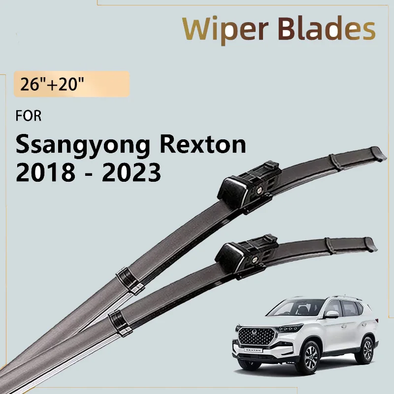 For KGM Rexton SsangYong G4 Rexton 2018 - 2024 2023 2022 2021 2019 Front Wiper Blades Windshield Windscreen Window Brushes Parts
For KGM Rexton SsangYong G4 Rexton 2018 - 2024 2023 2022 2021 2019 Front Wiper Blades Windshield Windscreen Window Brushes Parts
