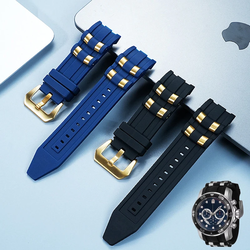 Резиновый ремешок для часов, аксессуары, совместимые с Invicta Russian Professional Divers, силиконовый металлический браслет с гранулами, 26 мм
Резиновый ремешок для часов, аксессуары, совместимые с Invicta Russian Professional Divers, силиконовый металлический браслет с гранулами, 26 мм