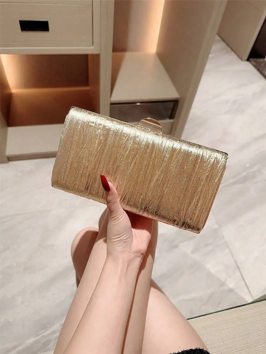 Gold Glitter Box Clutch Bag For Formal Party Gala Evening Wedding Prom
Gold Glitter Box Clutch Bag For Formal Party Gala Evening Wedding Prom