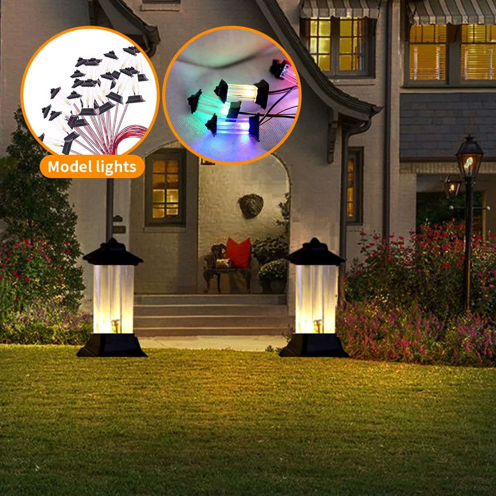 10Pcs Miniature LED Lawn Lamp Model DIY Garden Park Architectural Building Grassland Lamppost Diorama Materials with Resistance
10Pcs Miniature LED Lawn Lamp Model DIY Garden Park Architectural Building Grassland Lamppost Diorama Materials with Resistance