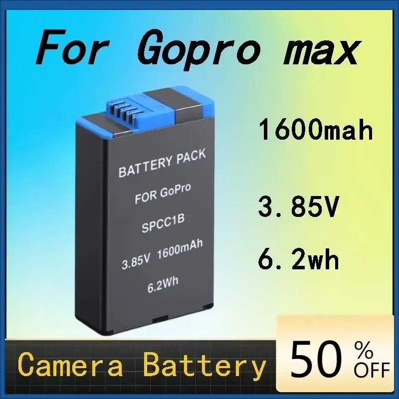 2pcs 1600mah Long-life Batteries and 3-slot USB Battery Charger Kit for Gopro Max Panoramic Action Camera
2pcs 1600mah Long-life Batteries and 3-slot USB Battery Charger Kit for Gopro Max Panoramic Action Camera