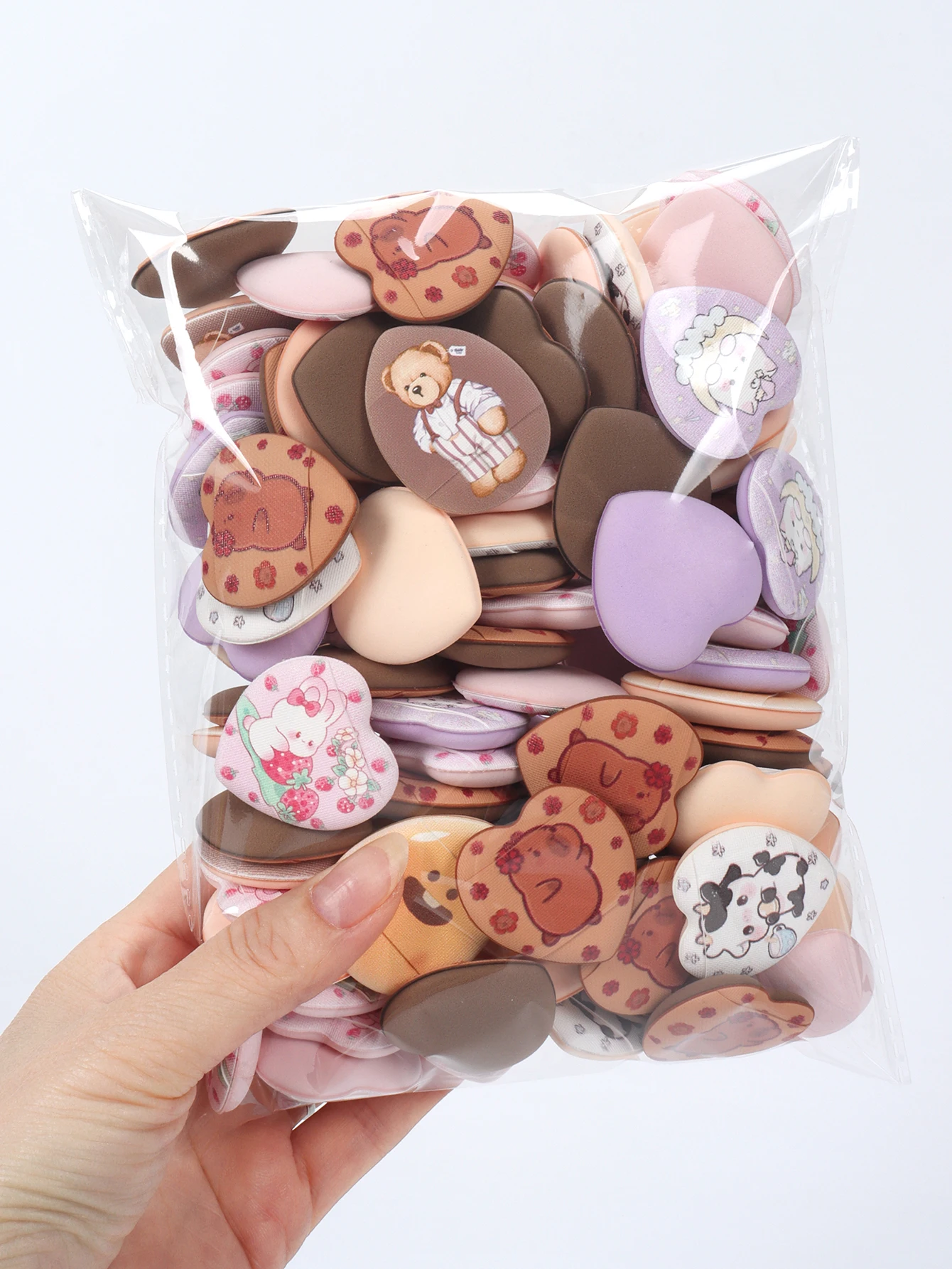 Randomly Printed Finger Powder Puffs 5-10-20-50-100Pcs, Expand When Exposed to Water, Can Be Used Both Wet and Dry
Randomly Printed Finger Powder Puffs 5-10-20-50-100Pcs, Expand When Exposed to Water, Can Be Used Both Wet and Dry