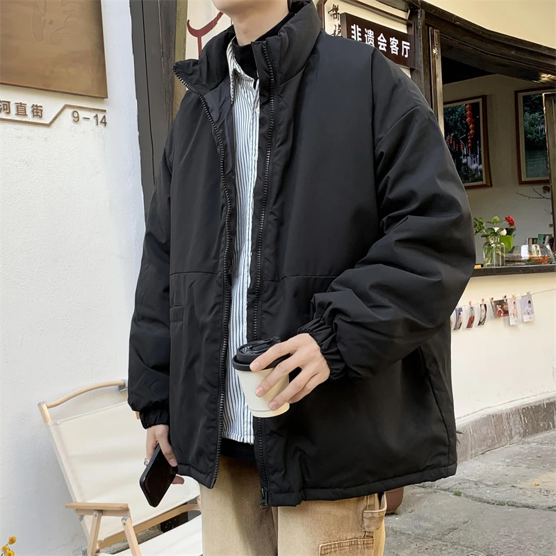 Japanese Simple Stand-up Collar Cotton Clothing Men Loose Cotton Clothing Warm All-match Casual Jacket Boutique Clothing
Japanese Simple Stand-up Collar Cotton Clothing Men Loose Cotton Clothing Warm All-match Casual Jacket Boutique Clothing