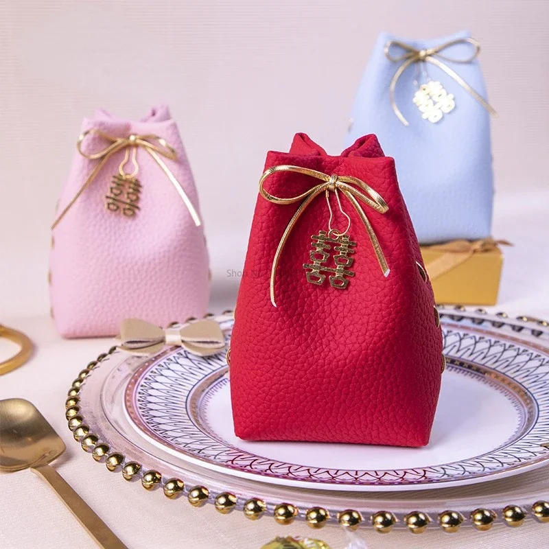 Leather Blue Gift Bags with Drawstring Cute Gift Box Packaging Small Boxes for Wedding Favors Baby Shower Birthday Party
Leather Blue Gift Bags with Drawstring Cute Gift Box Packaging Small Boxes for Wedding Favors Baby Shower Birthday Party