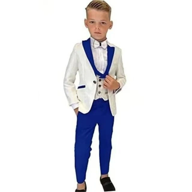 Boys Three Piece Suit Sets Turn Down Collar Full Sleeve Blazers Vest Pants Slim Fit Boy Ensemble Evening Wedding 2026 Spring
Boys Three Piece Suit Sets Turn Down Collar Full Sleeve Blazers Vest Pants Slim Fit Boy Ensemble Evening Wedding 2026 Spring