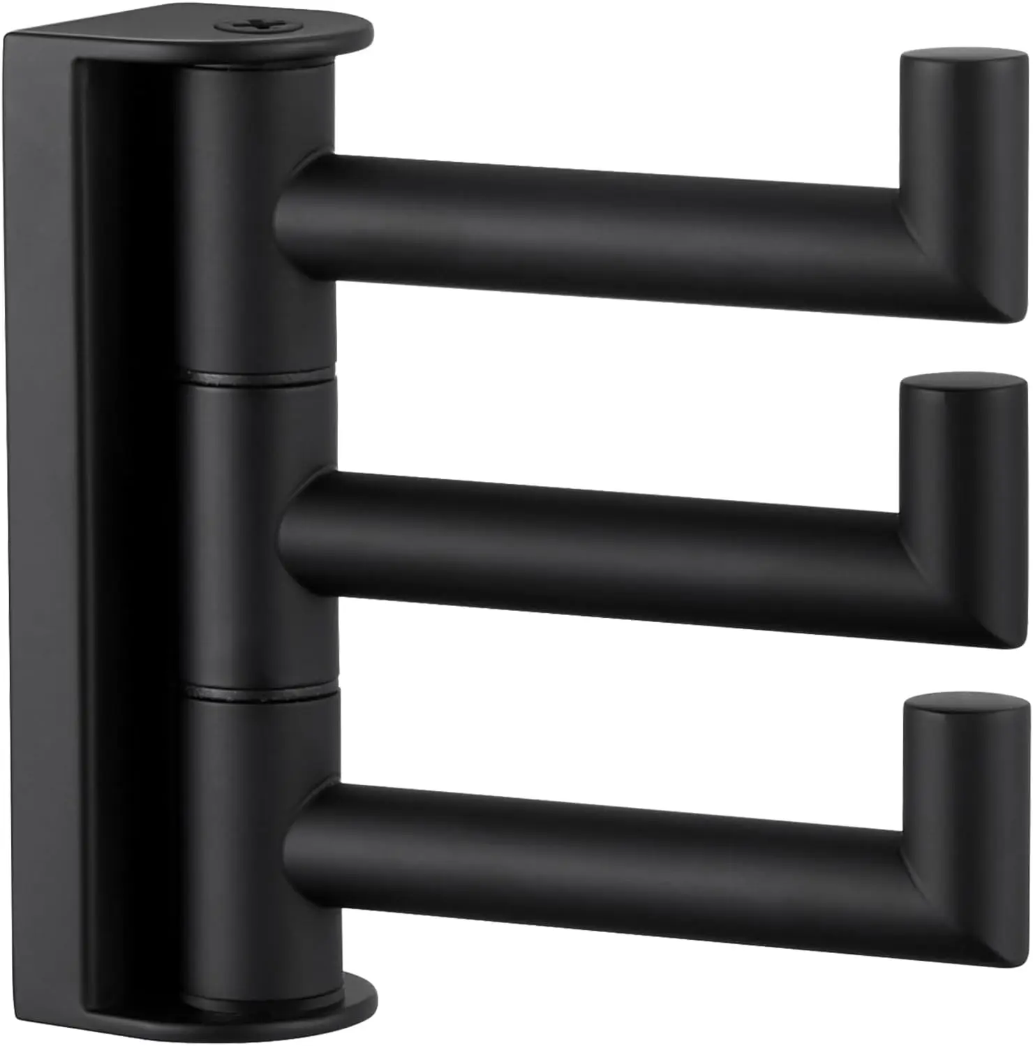 3-Arm Swivel Towel Hook, 304 Stainless Steel, Foldable Bathroom Robe Hook, Matte Black
3-Arm Swivel Towel Hook, 304 Stainless Steel, Foldable Bathroom Robe Hook, Matte Black