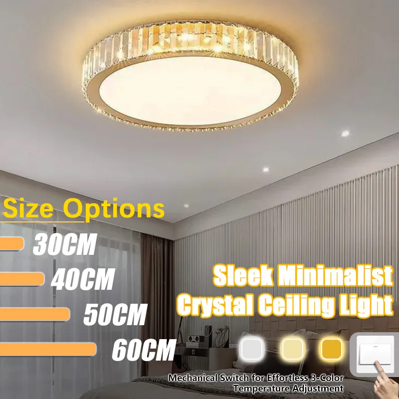 Современный минималистичный роскошный хрустальный потолочный светильник: универсальный светильник для спальни в скандинавском стиле, подходящий как основной светильник для спален.
Современный минималистичный роскошный хрустальный потолочный светильник: универсальный светильник для спальни в скандинавском стиле, подходящий как основной светильник для спален.