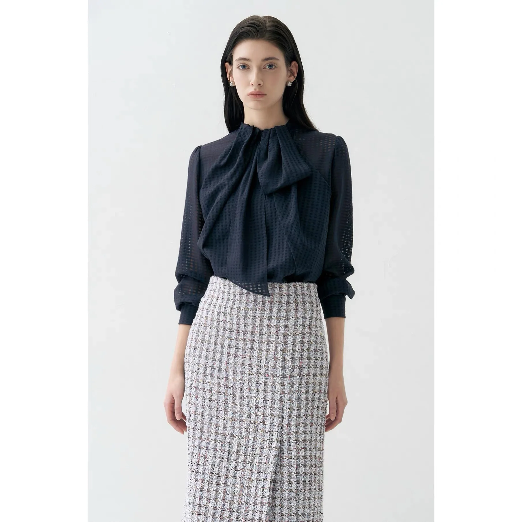 Elegant Long Sleeve Shirt Lemon Cheese LAN26 Spring Fashionable Sash Commute Versatile Personality Women's Straight Cut Shirt
Elegant Long Sleeve Shirt Lemon Cheese LAN26 Spring Fashionable Sash Commute Versatile Personality Women's Straight Cut Shirt