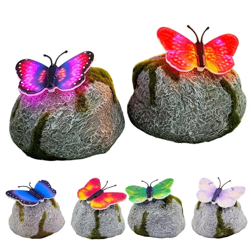 Butterfly Solar Light Resin Garden Decoration with Natural Stone Look, Night Light Soft LED Outdoor Lamp for Lawn Pathway Patio
Butterfly Solar Light Resin Garden Decoration with Natural Stone Look, Night Light Soft LED Outdoor Lamp for Lawn Pathway Patio