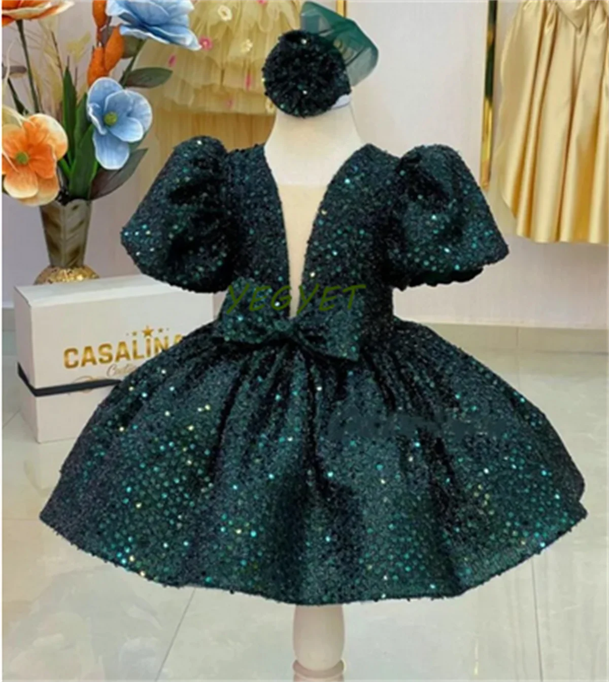 Glitter Sequins Short Sleeves Flower Girls Dresses For Wedding Tulle Birthday Party Christmas Dress For Girls
Glitter Sequins Short Sleeves Flower Girls Dresses For Wedding Tulle Birthday Party Christmas Dress For Girls