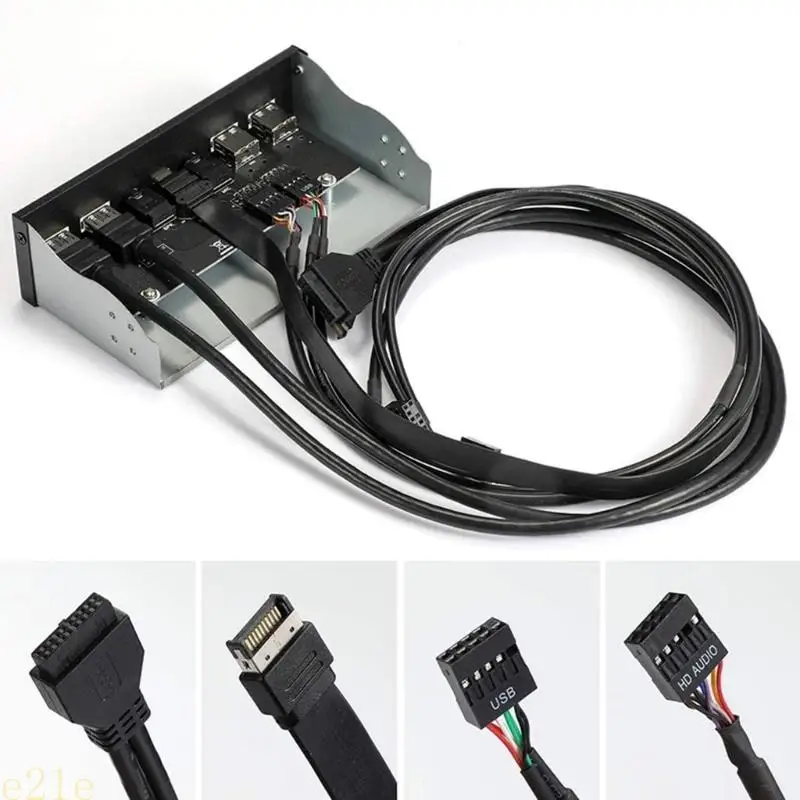 E21E Передняя панель USB3.0 для ПК USB 3.1 TypeC + 2x USB3.0 + 2x концентратора USB2.0 + 3,5 мм + наушники для отсека для ROM
E21E Передняя панель USB3.0 для ПК USB 3.1 TypeC + 2x USB3.0 + 2x концентратора USB2.0 + 3,5 мм + наушники для отсека для ROM