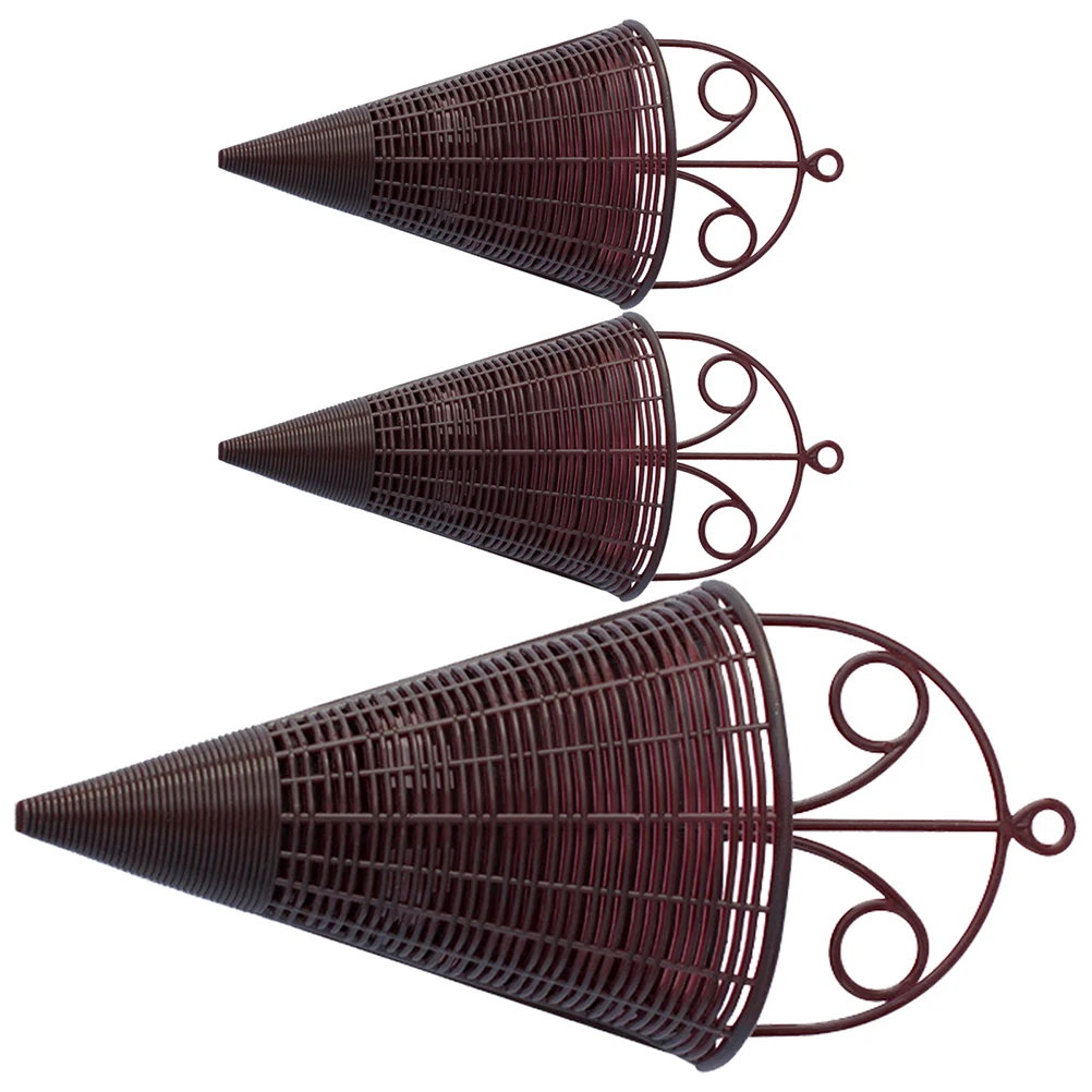 3 Pcs Rattan Decorative Flower Basket Deep Brown Wall Hanging Woven Plant Holders Storage Baskets Indoor Garden Balcony Home
3 Pcs Rattan Decorative Flower Basket Deep Brown Wall Hanging Woven Plant Holders Storage Baskets Indoor Garden Balcony Home