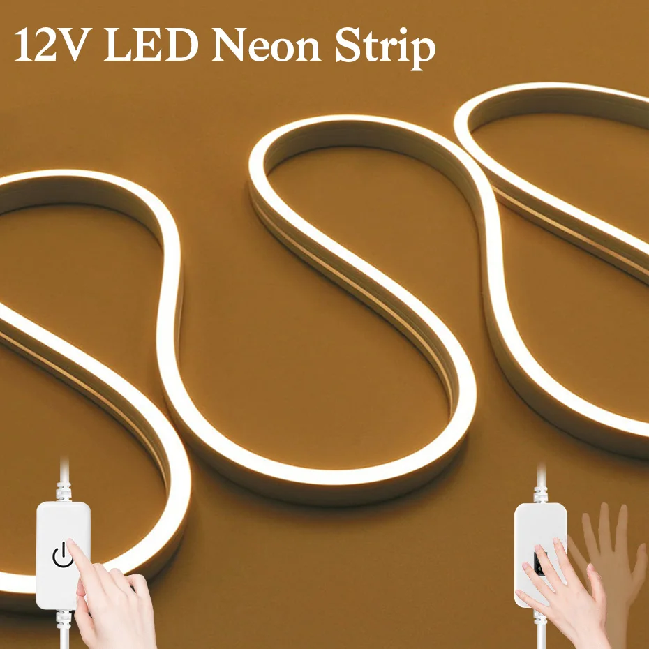 DC 12V Neon Light Tape Dimmable Touch /Hand Sweep Sensor Warm White Red Green Blue Pink Yellow Waterproof Home Decor Lighting
DC 12V Neon Light Tape Dimmable Touch /Hand Sweep Sensor Warm White Red Green Blue Pink Yellow Waterproof Home Decor Lighting