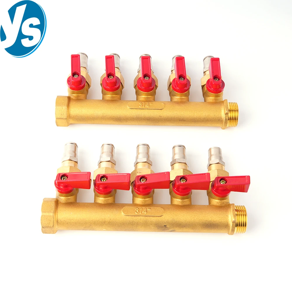 5 Way Brass Air Manifold 1/2" Inlet Quick Connect Pneumatic Splitter with Independent Ball Valves
5 Way Brass Air Manifold 1/2" Inlet Quick Connect Pneumatic Splitter with Independent Ball Valves
