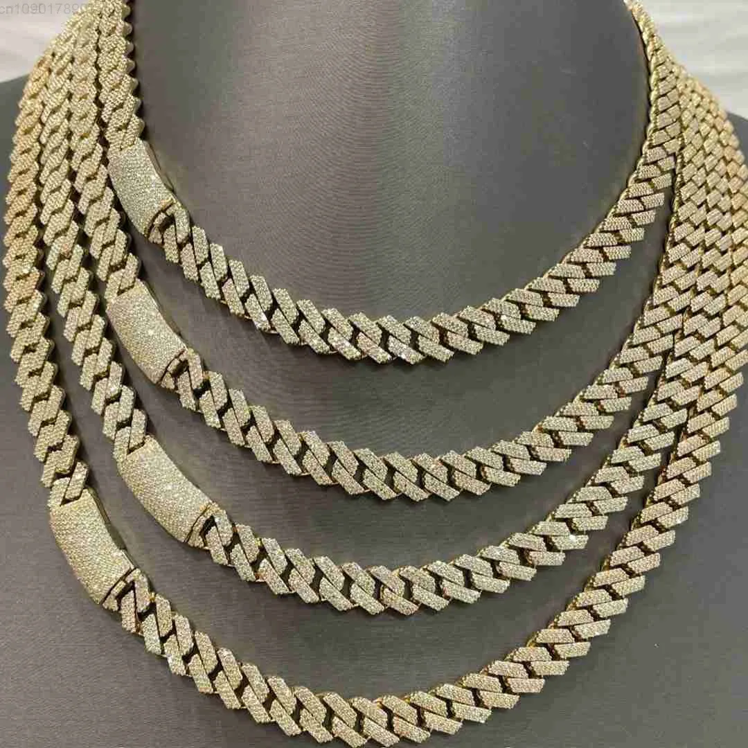 Hip Hop Iced Out d Color Vvs Moissanite 10mm Mens 925 Sterling Silver Miami Cuban Link Chain Necklace
Hip Hop Iced Out d Color Vvs Moissanite 10mm Mens 925 Sterling Silver Miami Cuban Link Chain Necklace