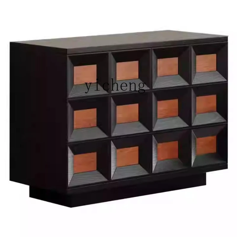 XL American solid wood retro bedroom six chest cabinet contrasting color creative entrance cabinet
XL American solid wood retro bedroom six chest cabinet contrasting color creative entrance cabinet