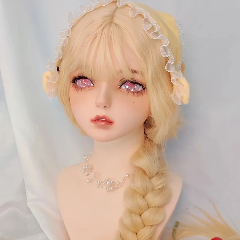 BJD Resin Half Head/Full Head Masks Kigurumi Eyes Crossdress Cosplay Japanese Anime Role Lolita Masks Eyes And Wig
BJD Resin Half Head/Full Head Masks Kigurumi Eyes Crossdress Cosplay Japanese Anime Role Lolita Masks Eyes And Wig