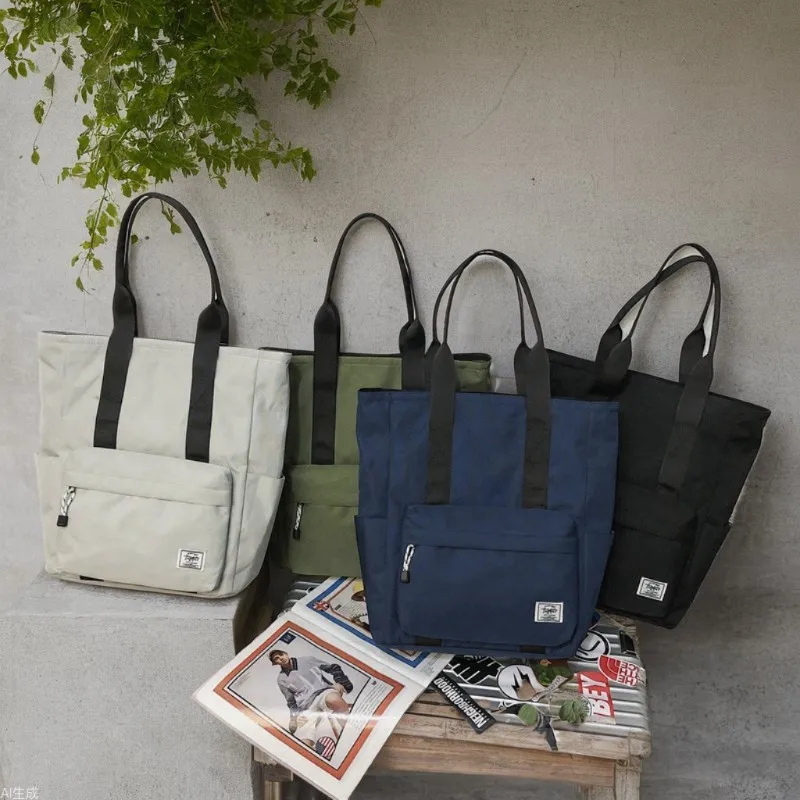 1pcs Shoulder Tote Bag Oxford Fabric Large Capacity With Color Contrast Straps Multi-pocket Commuter Bag
1pcs Shoulder Tote Bag Oxford Fabric Large Capacity With Color Contrast Straps Multi-pocket Commuter Bag