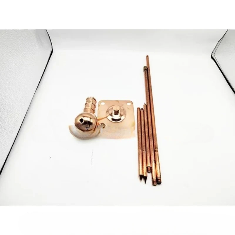 Pure Copper Ightning Rod Roof Outdoor Industrial-Grade Lightning Protection Grounding Line Set of Three-Fork Copper Lightning
Pure Copper Ightning Rod Roof Outdoor Industrial-Grade Lightning Protection Grounding Line Set of Three-Fork Copper Lightning