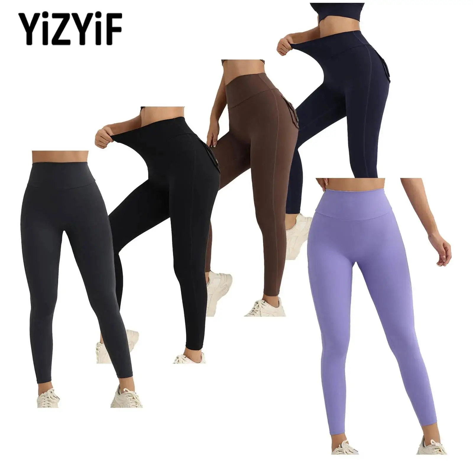 Womens Cargo Yoga Leggings High Waist Hip Lifting Workout Pants with Flap Pockets Lightweight Stretchy for Fitness Pilates Gym
Womens Cargo Yoga Leggings High Waist Hip Lifting Workout Pants with Flap Pockets Lightweight Stretchy for Fitness Pilates Gym