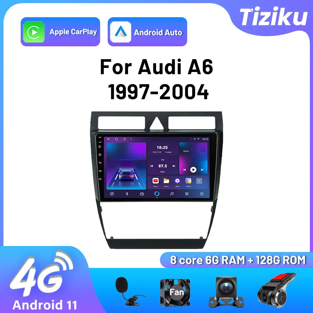 Radio 2 din Android Carplay Android Auto Wireless 8Core 4G Autoradio Car Play For Audi A6 1997 1998 1999-2004 Multimedia Player
Radio 2 din Android Carplay Android Auto Wireless 8Core 4G Autoradio Car Play For Audi A6 1997 1998 1999-2004 Multimedia Player
