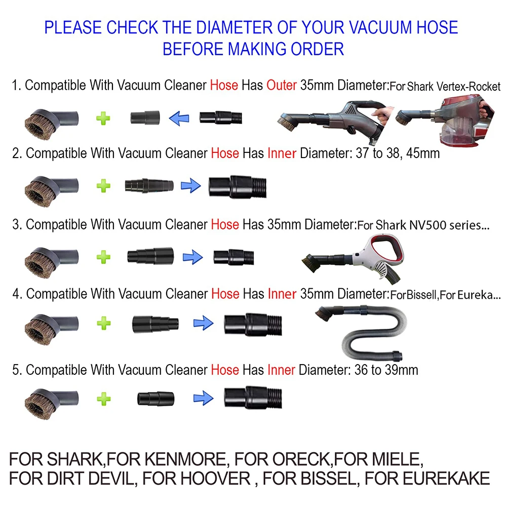 Brand New Hose Adapter Vacuum Adapters Vacuum Attachment Vacuum Cleaner Accessories Adapter Kit Household Cleaning Supplies
Brand New Hose Adapter Vacuum Adapters Vacuum Attachment Vacuum Cleaner Accessories Adapter Kit Household Cleaning Supplies