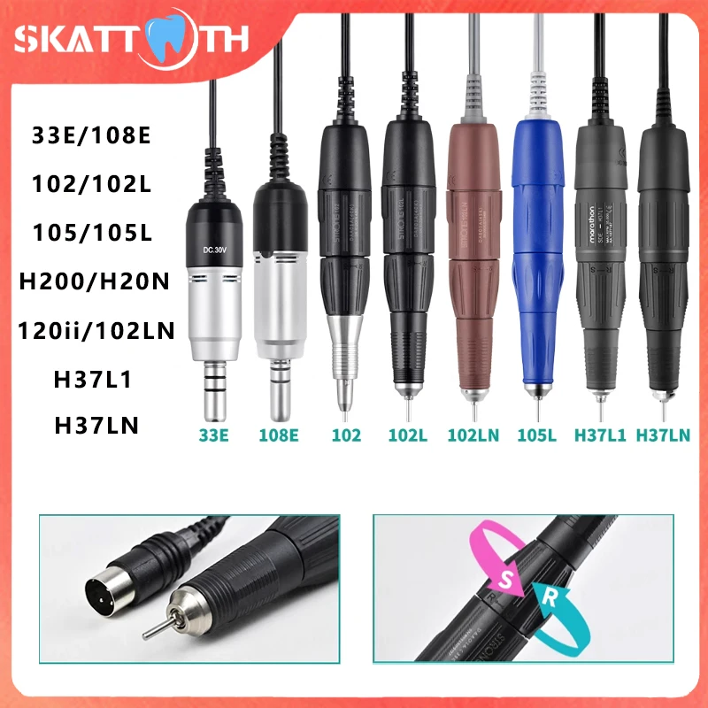 STRONG/Marathon 102/102L/105L/H37L1 Ручка электронного типа Стоматологический микромотор Полировка Микродвигатель Наконечник 35K Стоматологическое лабораторное оборудование
STRONG/Marathon 102/102L/105L/H37L1 Ручка электронного типа Стоматологический микромотор Полировка Микродвигатель Наконечник 35K Стоматологическое лабораторное оборудование