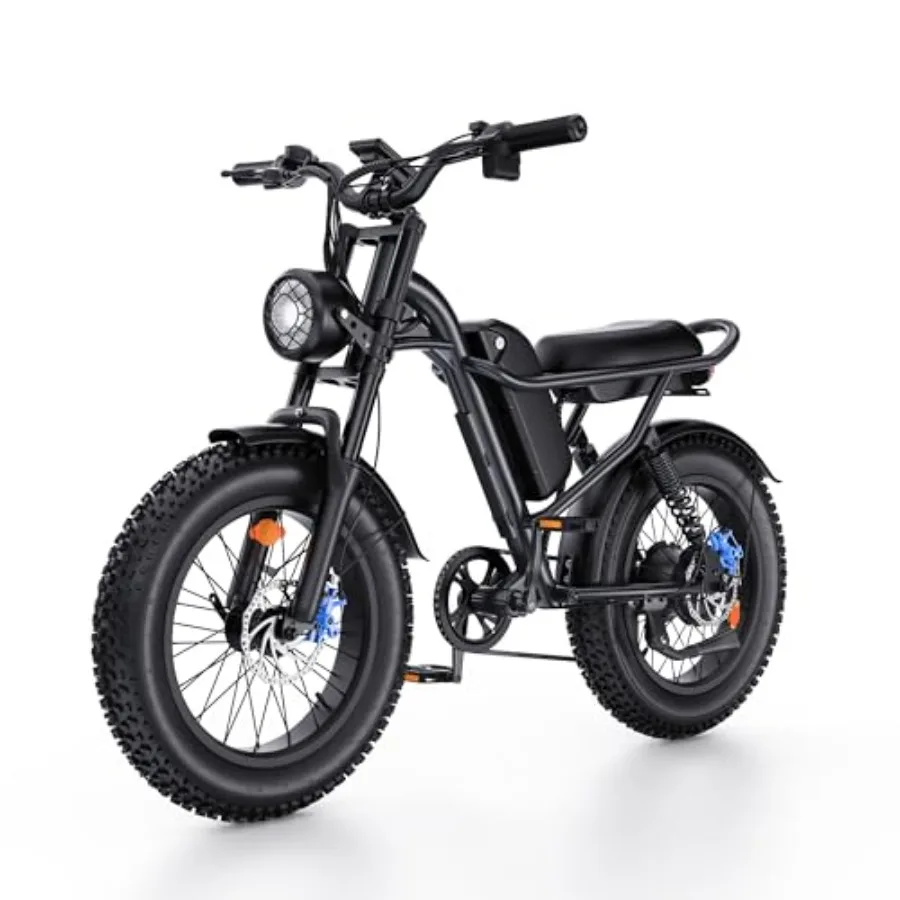 Electric fat tire bike for urban commuting and off-road trails black aluminum alloy frame 20x4.0 inch tires 1000W motor 48V bat
Electric fat tire bike for urban commuting and off-road trails black aluminum alloy frame 20x4.0 inch tires 1000W motor 48V bat