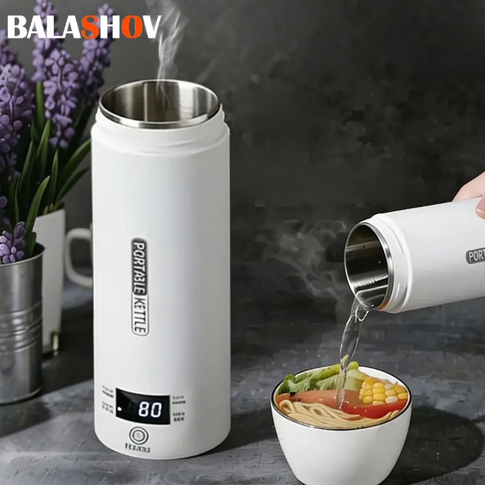 Electric Kettle Small Portable Stainless Steel Bottles for Boiling Water Travel Tea Coffee Automatic 500ml Kettle for Camping
Electric Kettle Small Portable Stainless Steel Bottles for Boiling Water Travel Tea Coffee Automatic 500ml Kettle for Camping