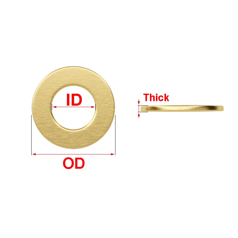 M2 M2.5 M3 M4 M5 M6 M8 M10 M12 M14 M16 M18 M20 M22 M24 Solid Brass Flat Washer Plain Brass Gasket Ring Spacer
M2 M2.5 M3 M4 M5 M6 M8 M10 M12 M14 M16 M18 M20 M22 M24 Solid Brass Flat Washer Plain Brass Gasket Ring Spacer