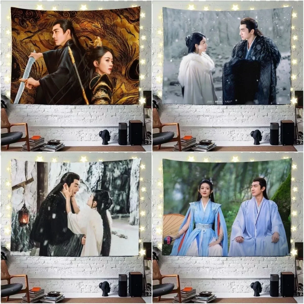 Lin Gexing Zhao Liying Poster Hanging Cloth The Legend of ShenLi Xing Zhi Xing Yun Tapestry Bedroom Art Wall Decor Background
Lin Gexing Zhao Liying Poster Hanging Cloth The Legend of ShenLi Xing Zhi Xing Yun Tapestry Bedroom Art Wall Decor Background