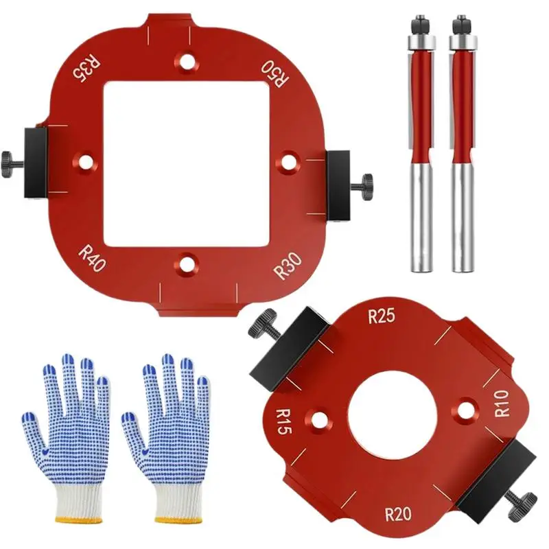 Router Templates For Woodworking 2X Corner Radius Router Bit Templates Routing Guide Set Aluminum Alloy Arc Cutting Auxiliary
Router Templates For Woodworking 2X Corner Radius Router Bit Templates Routing Guide Set Aluminum Alloy Arc Cutting Auxiliary