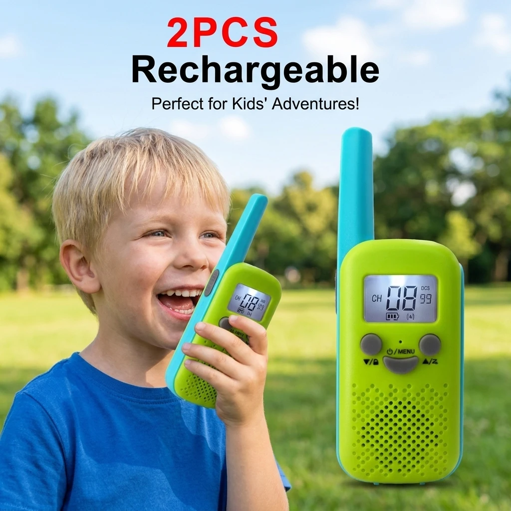 2PCS Kids Handheld Walkie-Talkie 6KM Transceiver Portable Phone Radio Receiver Interphone Mini Walkie Talkie Gifts Boys
2PCS Kids Handheld Walkie-Talkie 6KM Transceiver Portable Phone Radio Receiver Interphone Mini Walkie Talkie Gifts Boys