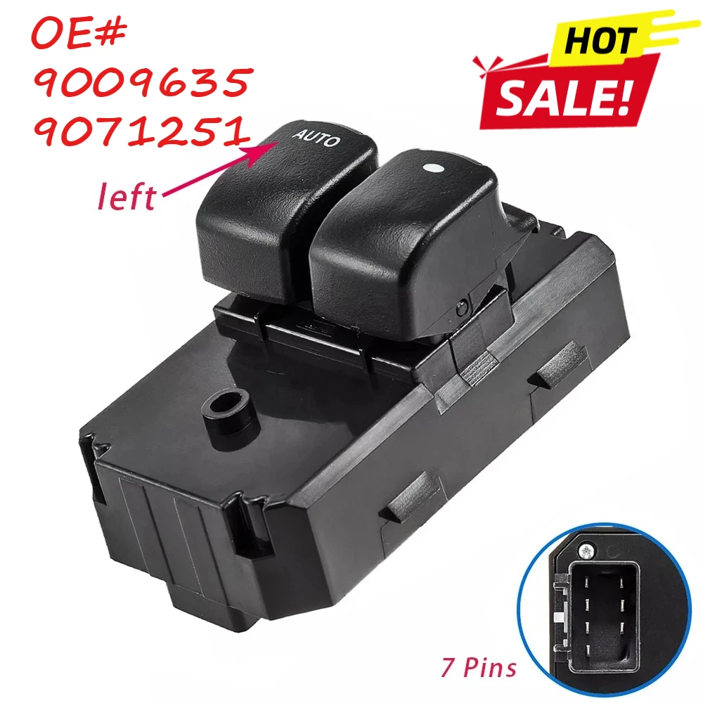 Front Left Power Master Window Switch Control Button for Buick Firstland GL8 Car Accessories 9009635 9071251
Front Left Power Master Window Switch Control Button for Buick Firstland GL8 Car Accessories 9009635 9071251