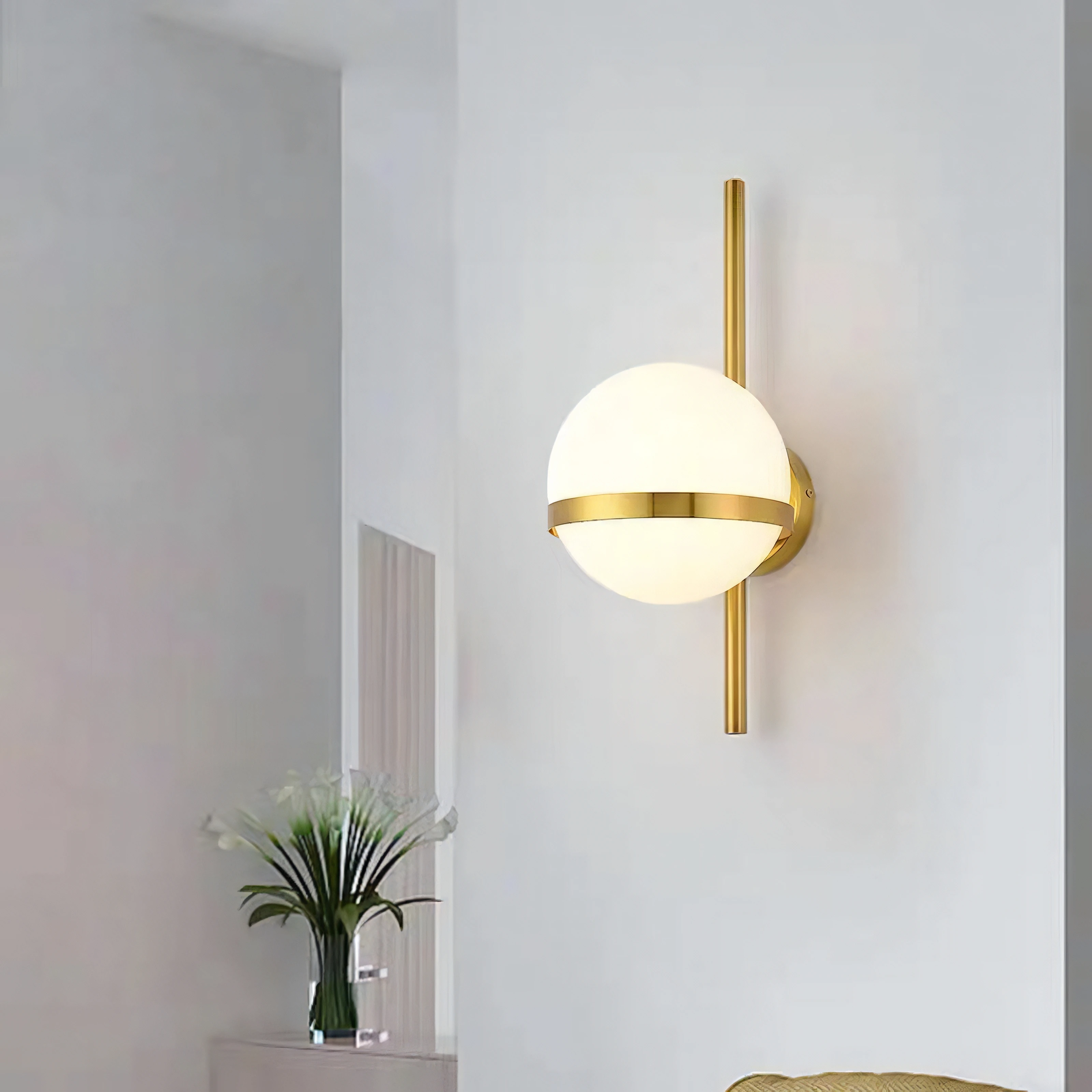 Nordic Minimalist Glass Ball Bedside LED Wall Lamp E27 Study Bathroom Aisle Corridor Restaurant Hotel LED Wall Light Fixtures
Nordic Minimalist Glass Ball Bedside LED Wall Lamp E27 Study Bathroom Aisle Corridor Restaurant Hotel LED Wall Light Fixtures