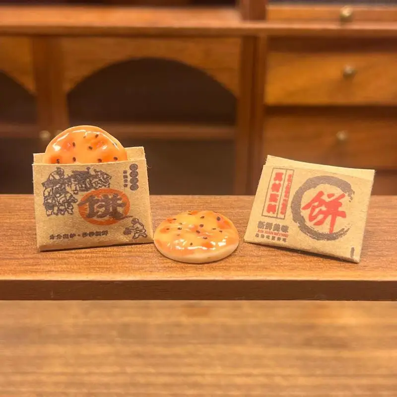 Miniature Paper Bag Sesame Pancake Model 2Pcs Realistic Tiny Food Decor for Dollhouse Kitchen Scene Collector Decor
Miniature Paper Bag Sesame Pancake Model 2Pcs Realistic Tiny Food Decor for Dollhouse Kitchen Scene Collector Decor