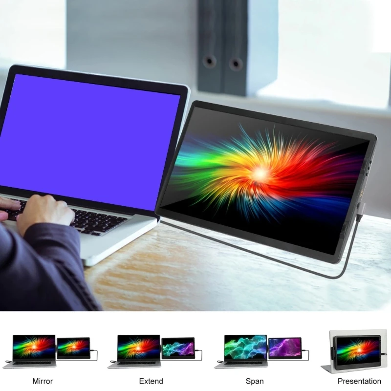 EM1411 14,1-дюймовый широкоэкранный внешний монитор 1080P USB C увеличивает производительность для экрана офисных развлечений,
EM1411 14,1-дюймовый широкоэкранный внешний монитор 1080P USB C увеличивает производительность для экрана офисных развлечений,